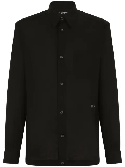 Dolce & Gabbana long-sleeve linen shirt
