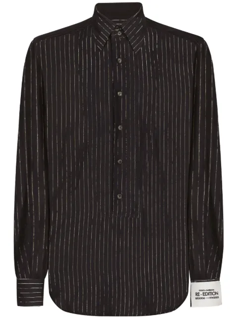 Dolce & Gabbana chemise rayée à manches longues