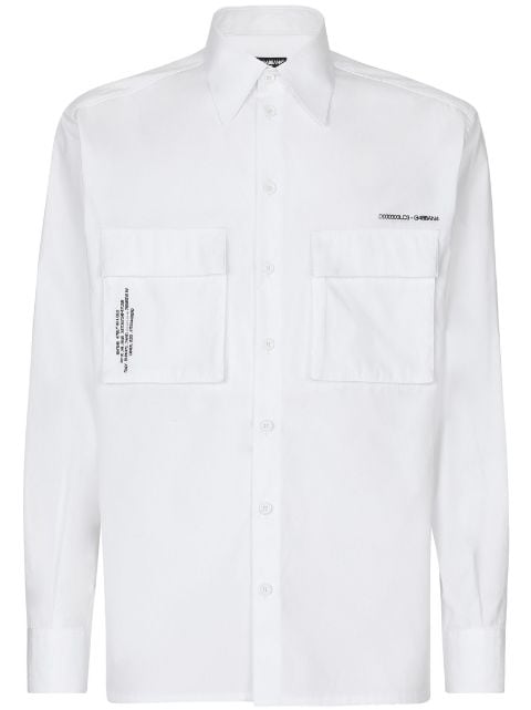 Dolce & Gabbana logo-print long-sleeve shirt