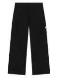 Dolce & Gabbana Kids logo-plaque stretch-cotton cargo pants - Black