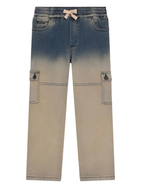 Dolce & Gabbana Kids jeans cargo dégradé