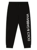 Dolce & Gabbana Kids logo-print drawstring track pants - Black