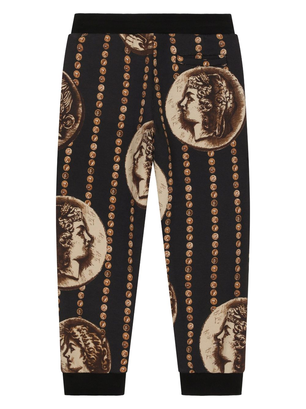 Shop Dolce & Gabbana Coin-print Track Pants In Black