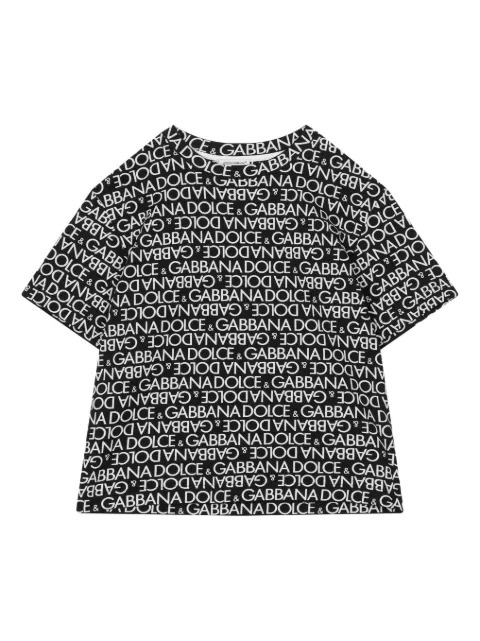 Dolce & Gabbana Kids logo-print cotton T-shirt 