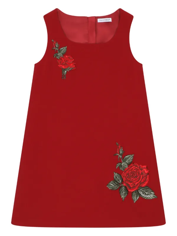 ワンピース Dolce & Gabbana ROSE EMBROIDERY SHORT DRESS Dolce & Gabbana Rose Embroidery Short Dress | italist