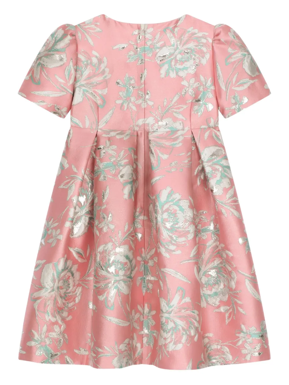 Dolce & Gabbana Kids floral-jacquard pleated dress | Girls Party & Special Occasion Dresses | Image 2