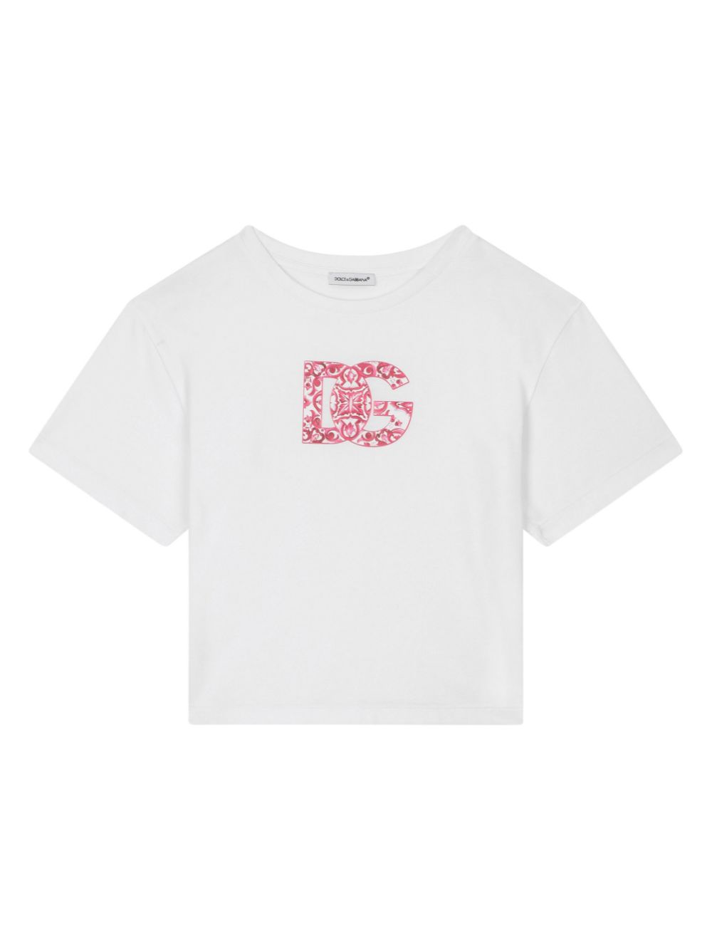 Dolce & Gabbana Kids Majolica logo T-shirt - White