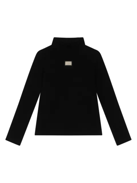 Dolce & Gabbana Kids Pullover mit Logo-Schild