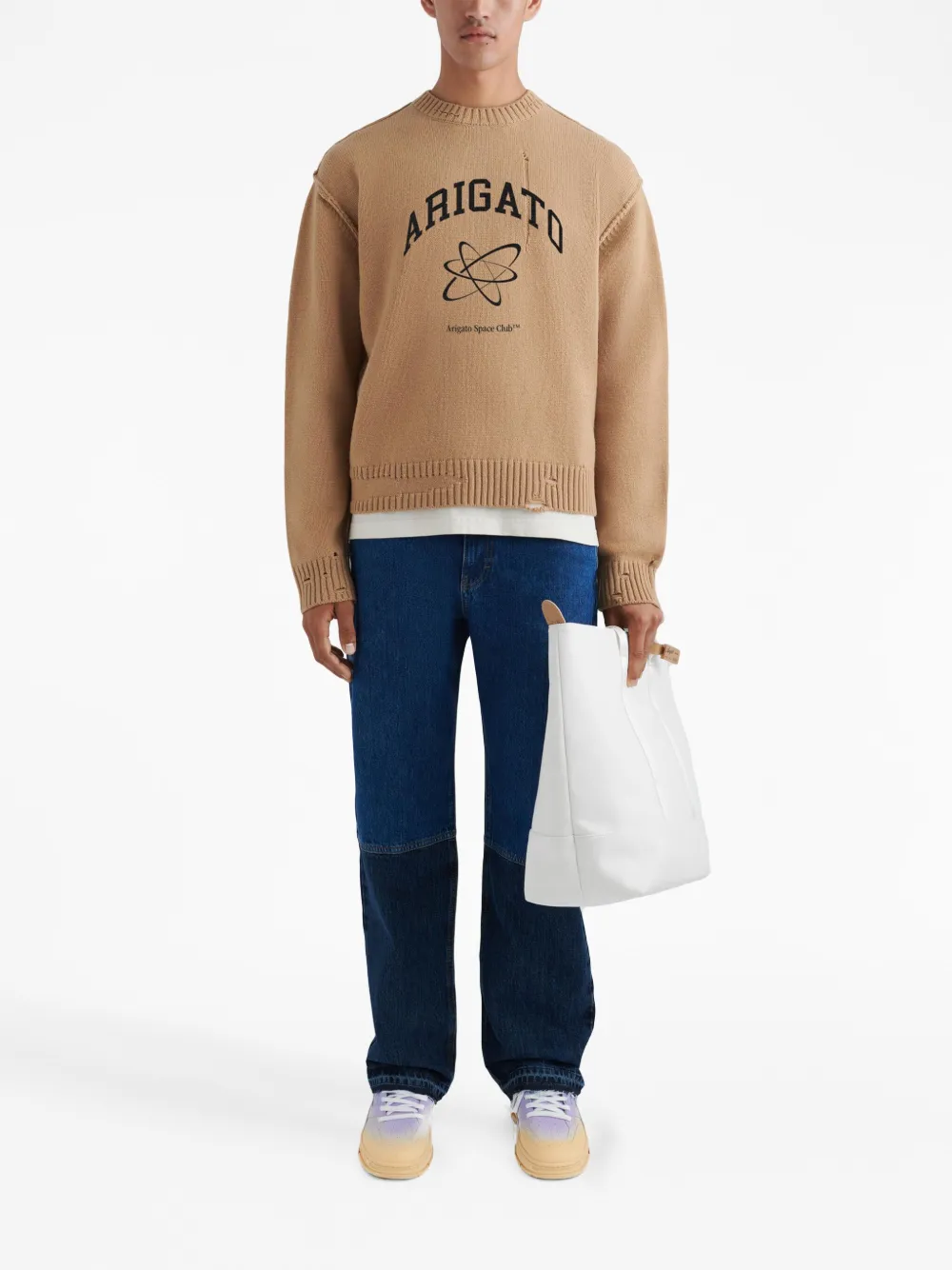 Axel Arigato Trui met print - Beige