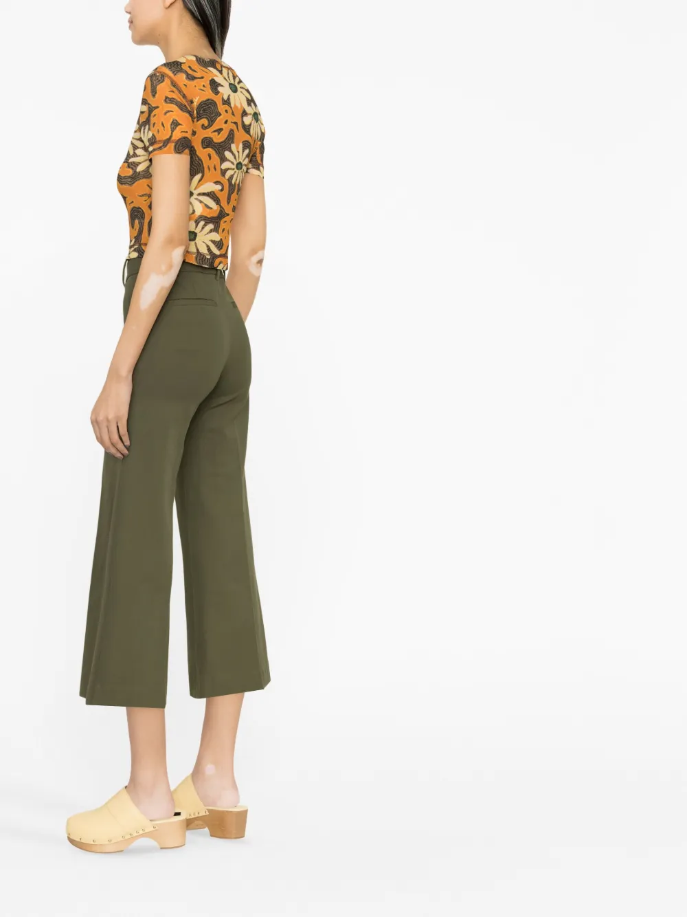 FRAME Le Palazzo Cropped Trousers - Farfetch