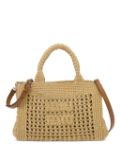 Miu Miu crochet-knit tote bag - Neutrals