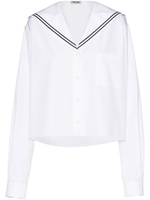 Miu Miu sailor poplin shirt