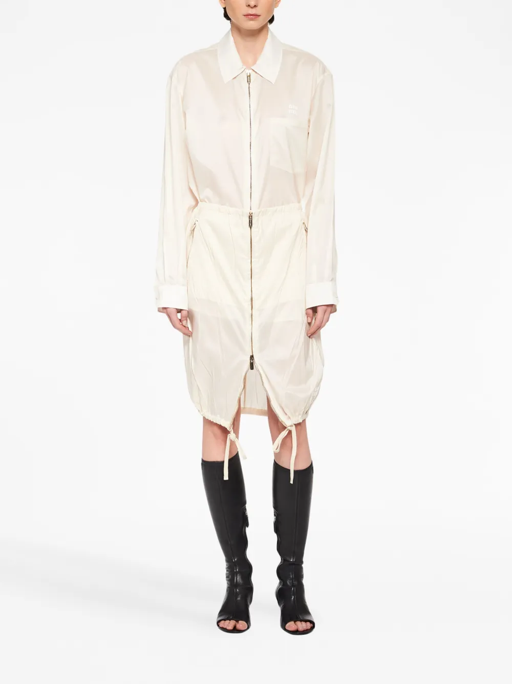 Miu Miu Zijden blouse - F0304 IVORY