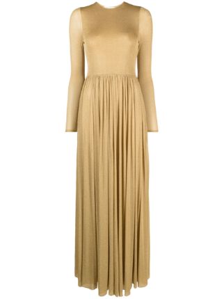 ZIMMERMANN Lyrical Pleated Lurex Gown - Farfetch