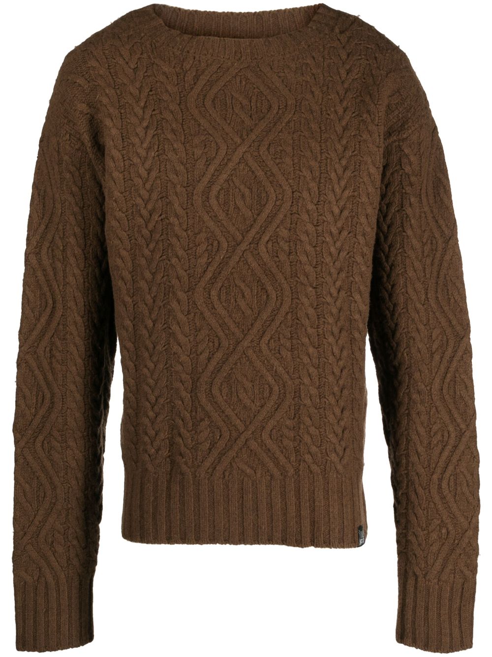 MARTINE ROSE CABLE-KNIT JUMPER