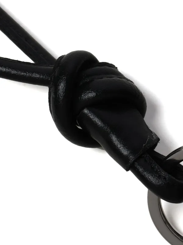 1017 ALYX 9SM logo-lettering Leather Keyring | Black | FARFETCH
