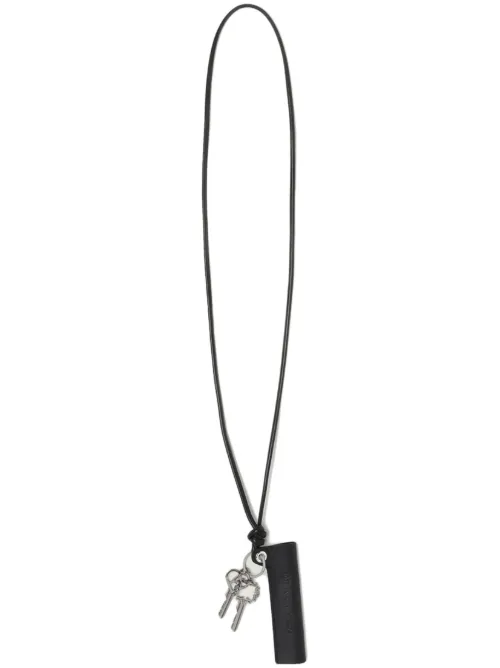Porte-clés en cuir à logo embossé - 1017 ALYX 9SM - Modalova