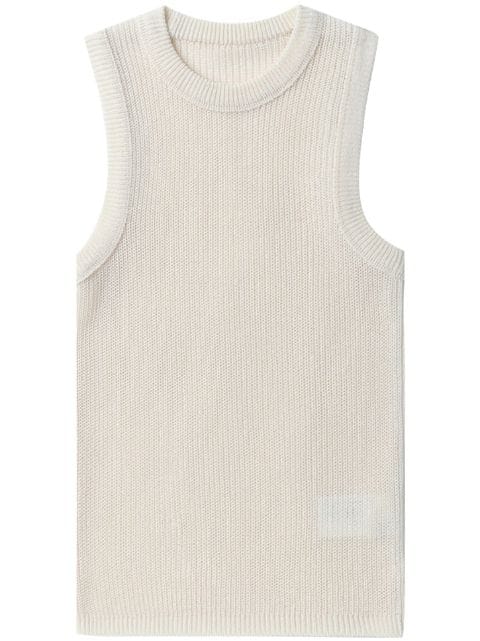 Low Classic crew-neck sleeveless knitted top