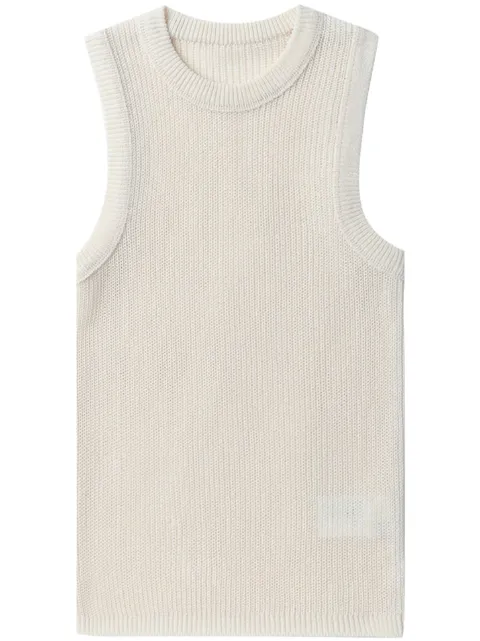 Low Classic crew-neck sleeveless knitted top