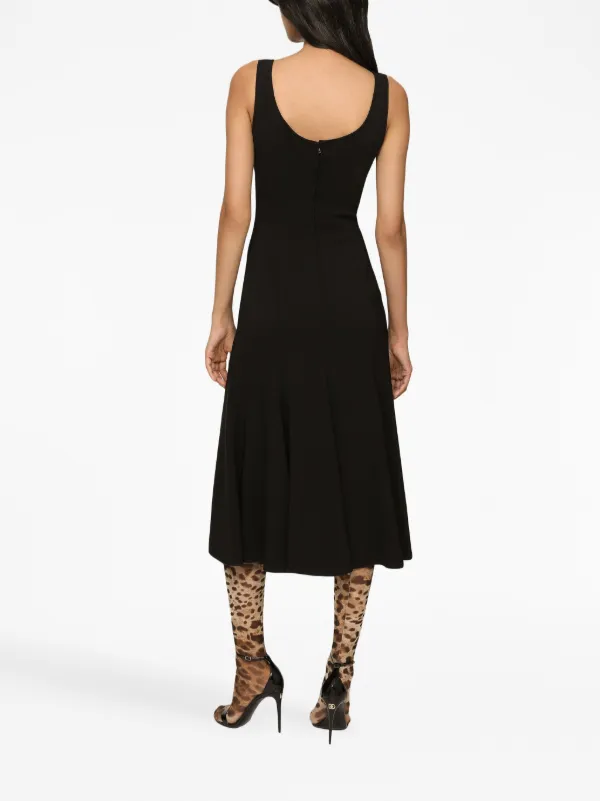 Dolce & Gabbana ノースリーブ Aラインミニドレス ブラック Dolce & Gabbana ノースリーブ Aラインドレス | ブラック