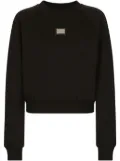 Dolce & Gabbana logo-plaque crew-neck sweatshirt - Black