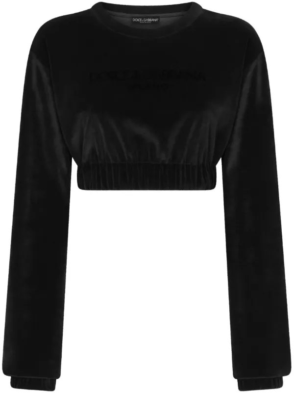 Dolce & Gabbana クロップド スウェットシャツ | ブラック