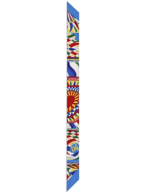 Dolce & Gabbana graphic-print silk scarf