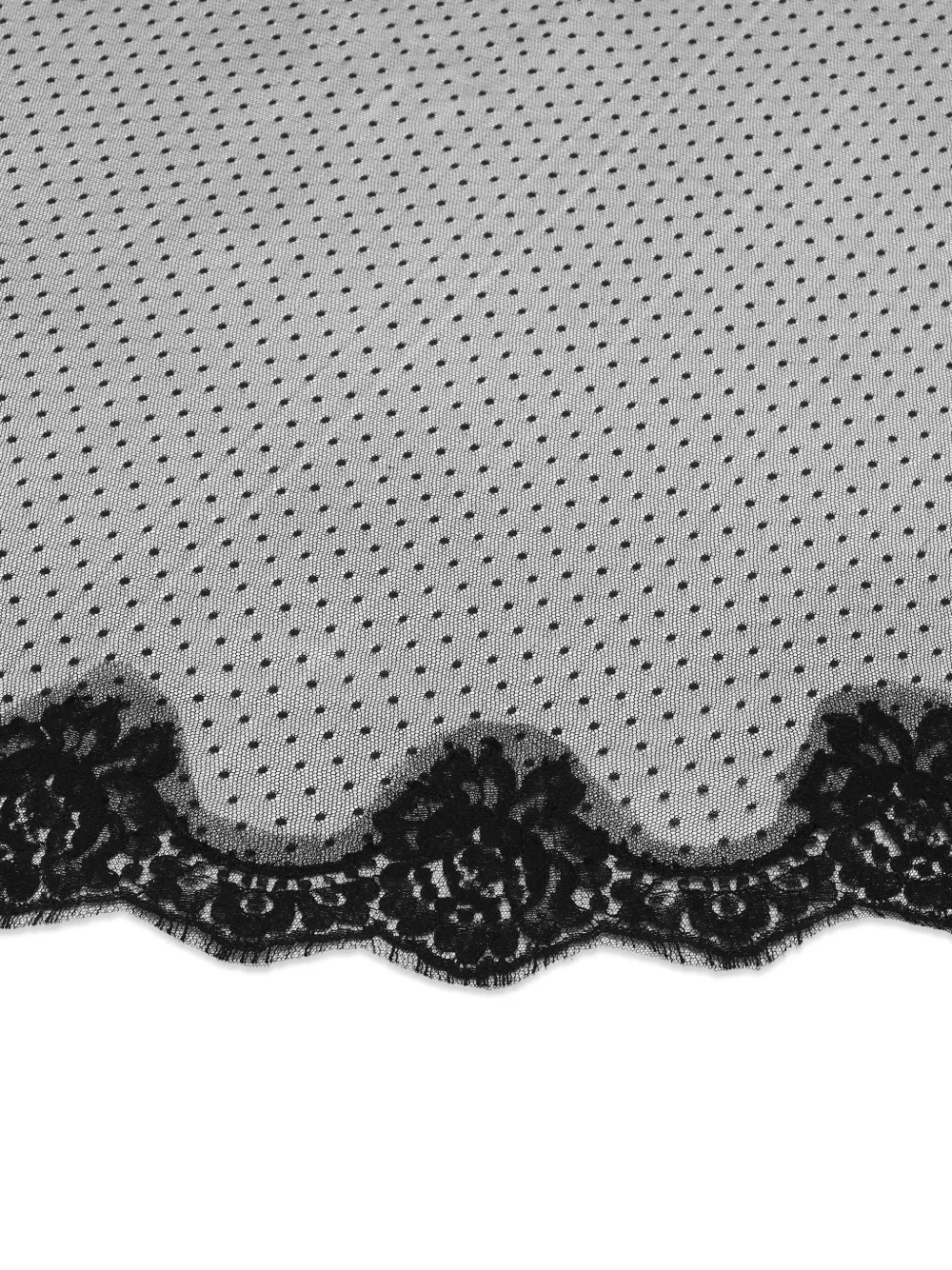 Shop Dolce & Gabbana Lace Oval-shape Scarf In Schwarz