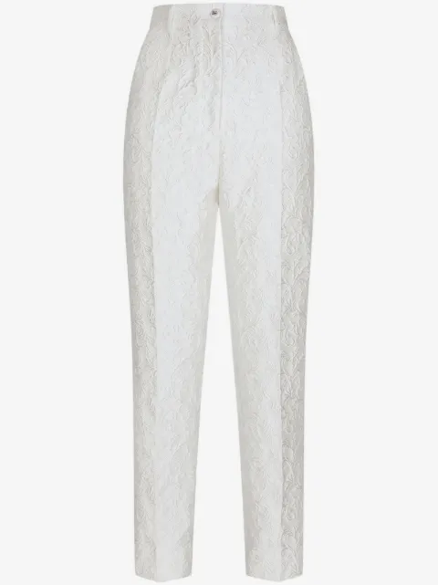 Dolce & Gabbana embroidered cigarette trousers