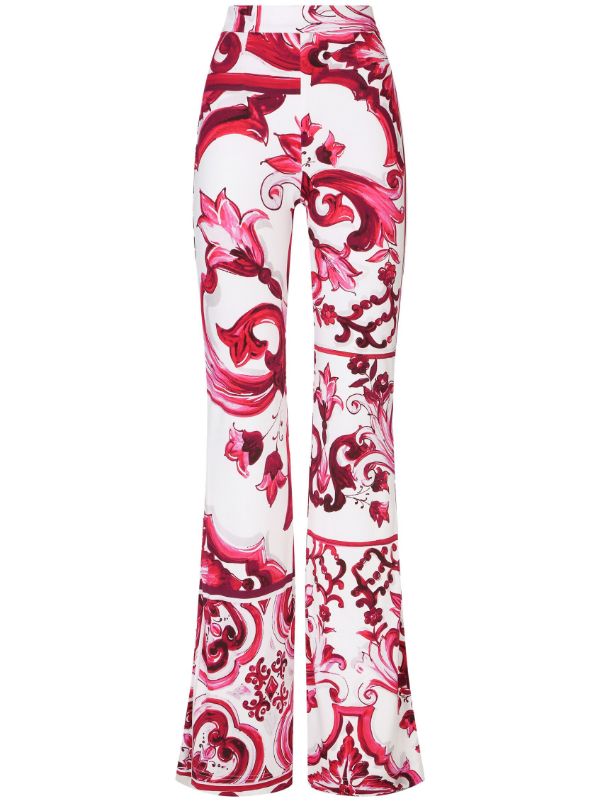 AREA butterfly-print Skinny Trousers - Farfetch