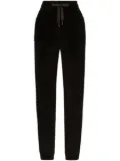 Dolce & Gabbana logo-embroidered drawstring track pants - Black