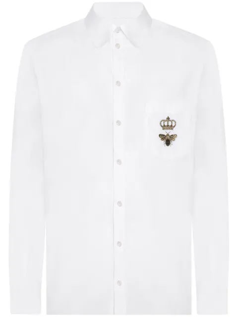 Dolce & Gabbana Camisa com logo bordado