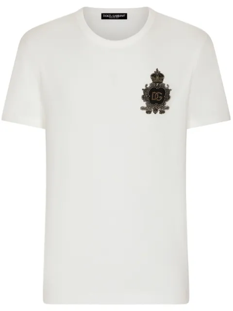 Dolce & Gabbana logo-patch cotton T-shirt