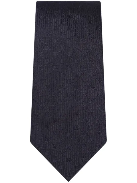 Dolce & Gabbana logo-jacquard silk tie