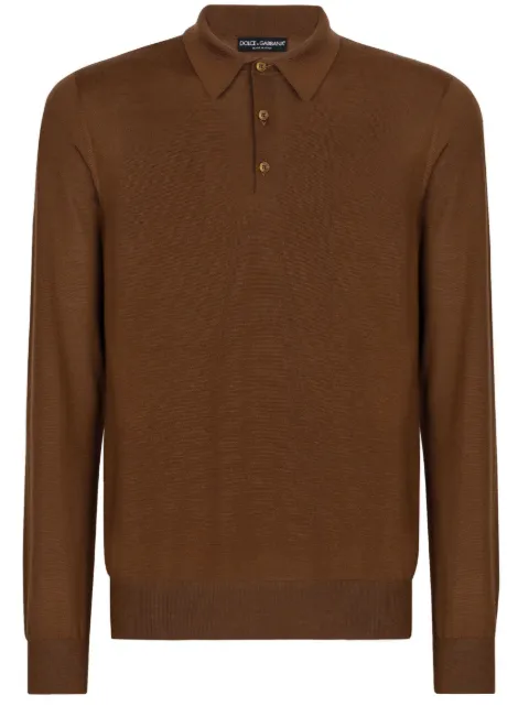 Dolce & Gabbana cashmere polo sweater