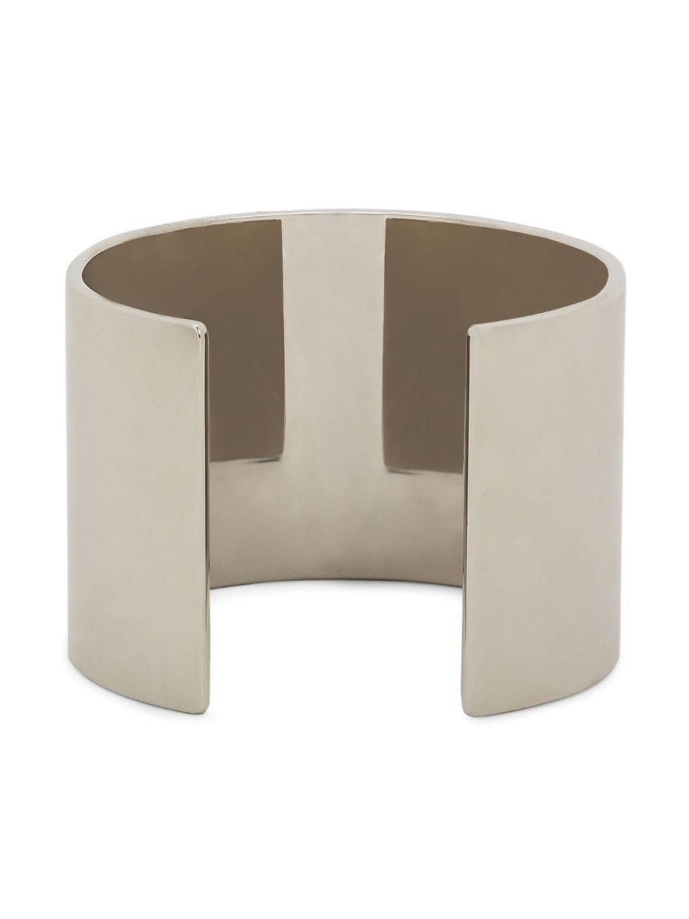 Shop Dolce & Gabbana Logo-plaque Cuff Bracelet In Silver