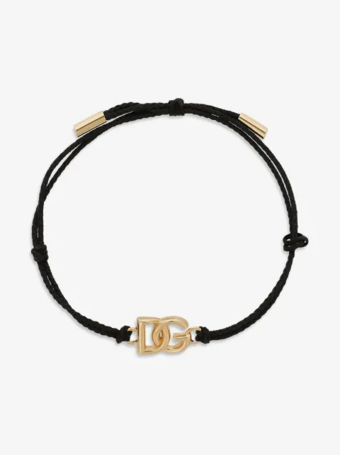 Dolce & Gabbana Pulseira com pingente de logo DG