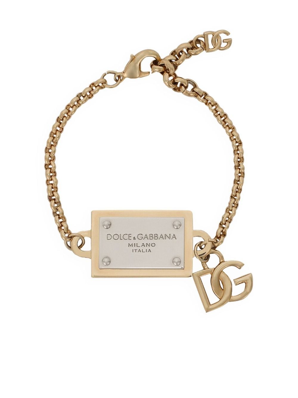Image 1 of Dolce & Gabbana DOLCE YG PLAQUE DG LOGO CHRM BRCLT