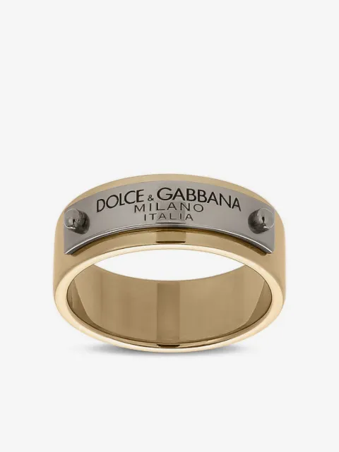 Dolce & Gabbana دبلة ببروش شعار محفور