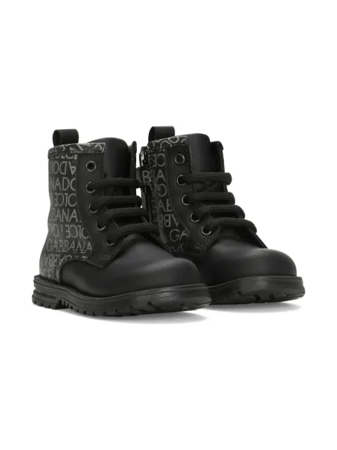 Dolce & Gabbana Kids logo-print boots