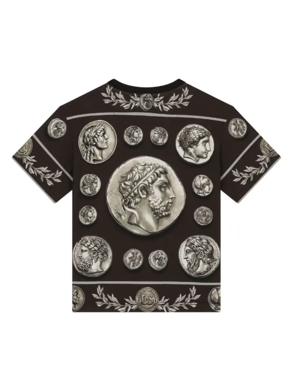 T-shirt per bambina Dolce & Gabbana Kids bianco con logo