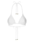 Dolce & Gabbana triangle-cup bikini top - White