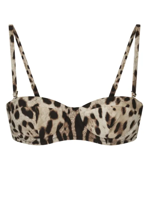 Haut de bikini à imprimé abstrait - Dolce & Gabbana - Modalova