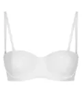 Dolce & Gabbana logo-plaque bikini top - White