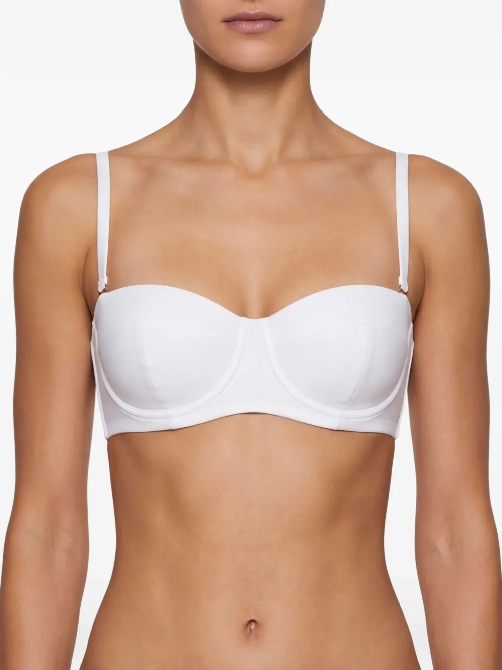 Dolce & Gabbana Bikinitop met logoplakkaat Wit