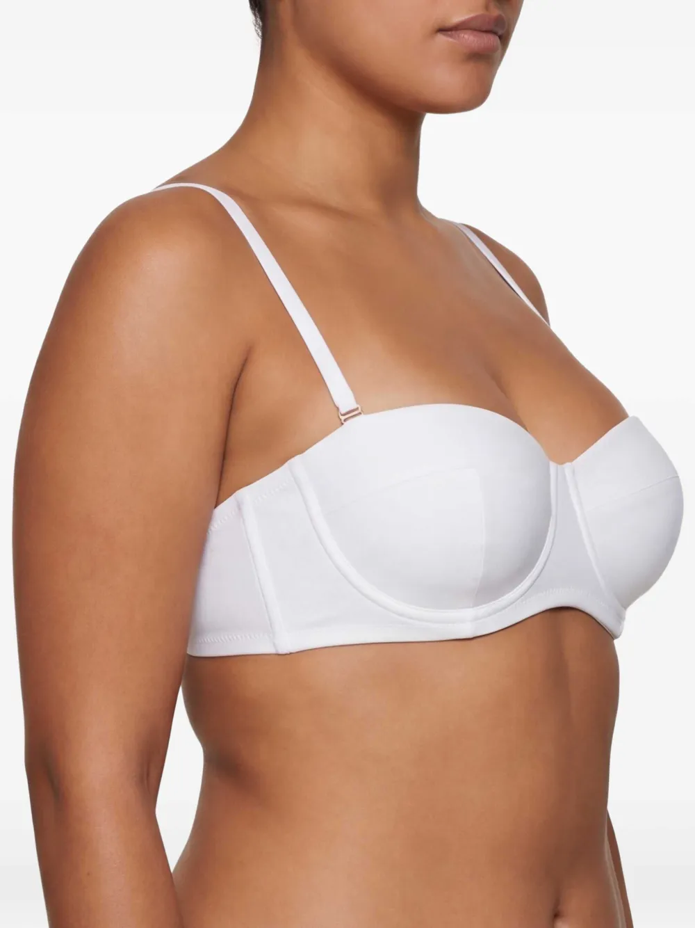 Dolce & Gabbana Bikinitop met logoplakkaat Wit