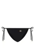 Dolce & Gabbana logo-plaque side-tie bikini bottom - Black