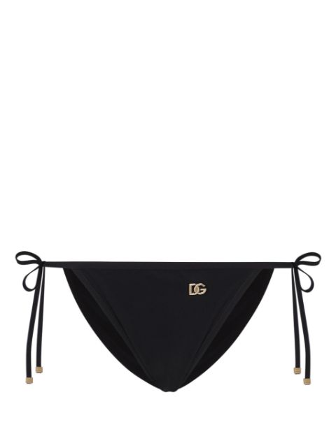 Dolce & Gabbana logo-plaque side-tie bikini bottom Women