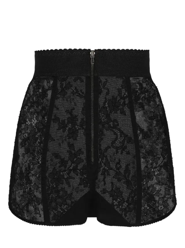 Dolce & Gabbana lace-detailing high-waist Culotte Briefs