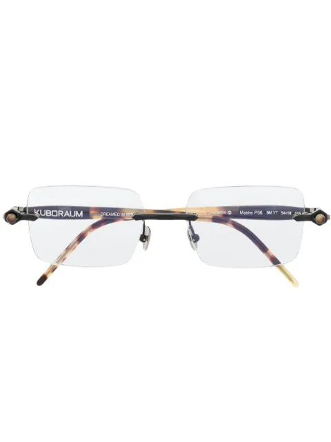 Kuboraum square frame glasses 